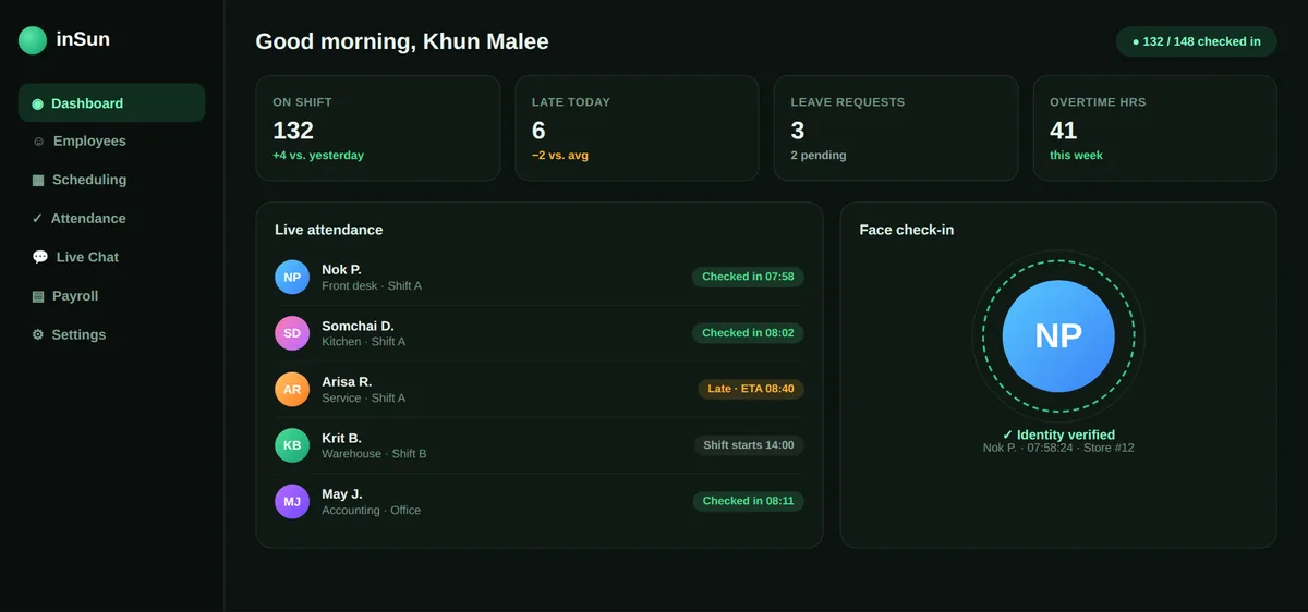 inSun — Employee Management